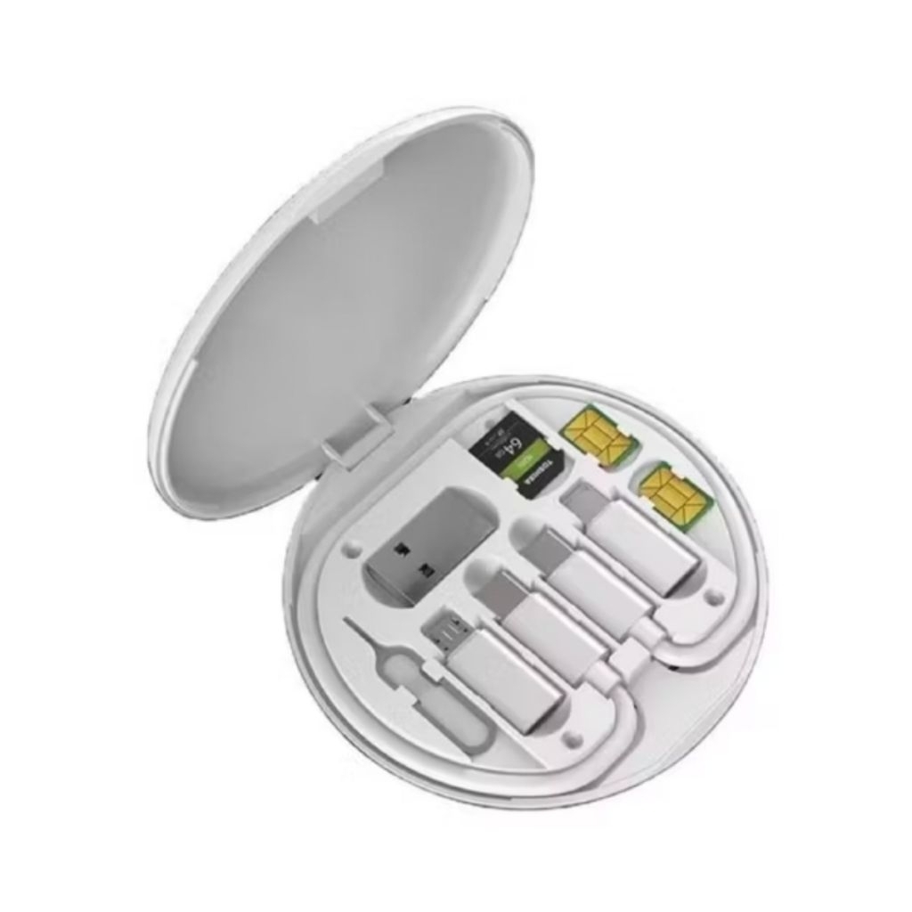 HP [แพ็คเกจทั้งหมดใน 1) ที่วางโทรศัพท์มือถือ / กล่องเก็บซิมการ์ด / เข็ม / สายดาต้า 60W แบบสั้น c to 