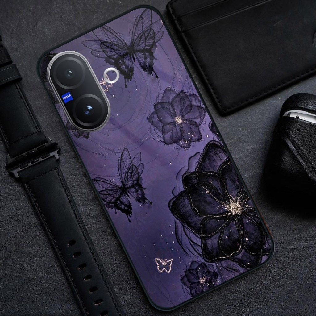 HP Vivo V60 LITE Glass Softcase [BSG-79] - เคสโทรศัพท์ Vivo V60 LITE ล่าสุด - เคสกระจกอะคริลิค Vivo 