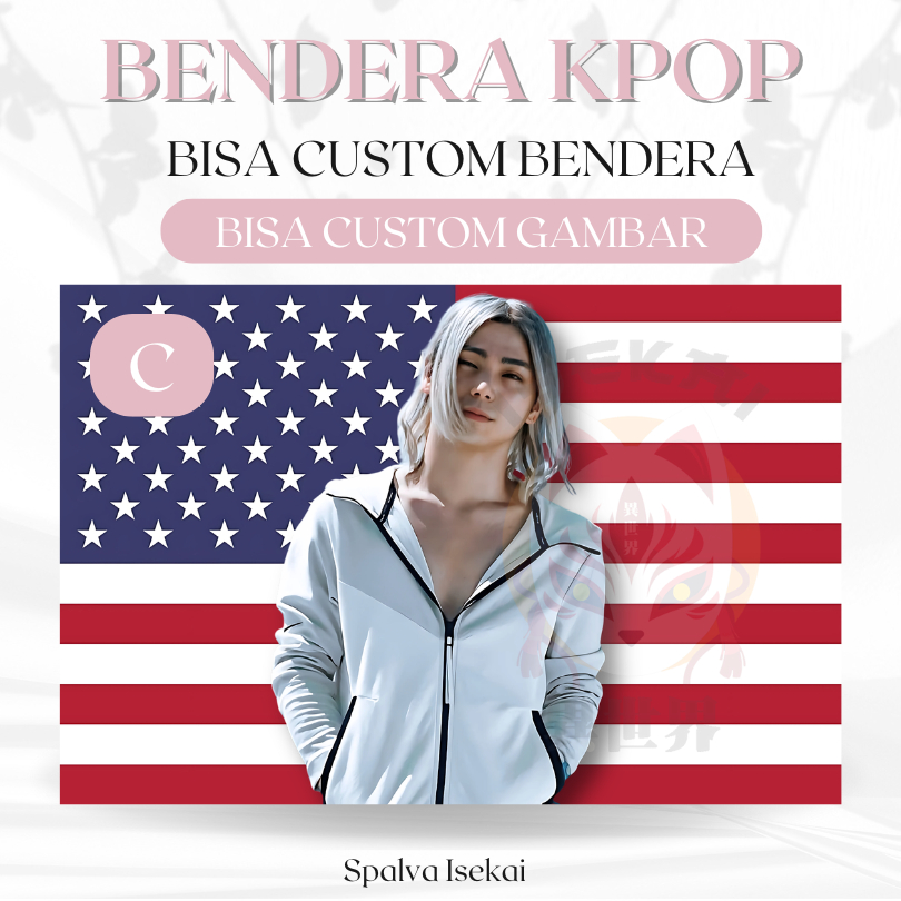 ธง AMERICA KPOP Nijiro Murakami / โปสเตอร์ KPOP / FLAG KPOP Chishiya ALICE ใน BORDERLAND / KPOP Tape