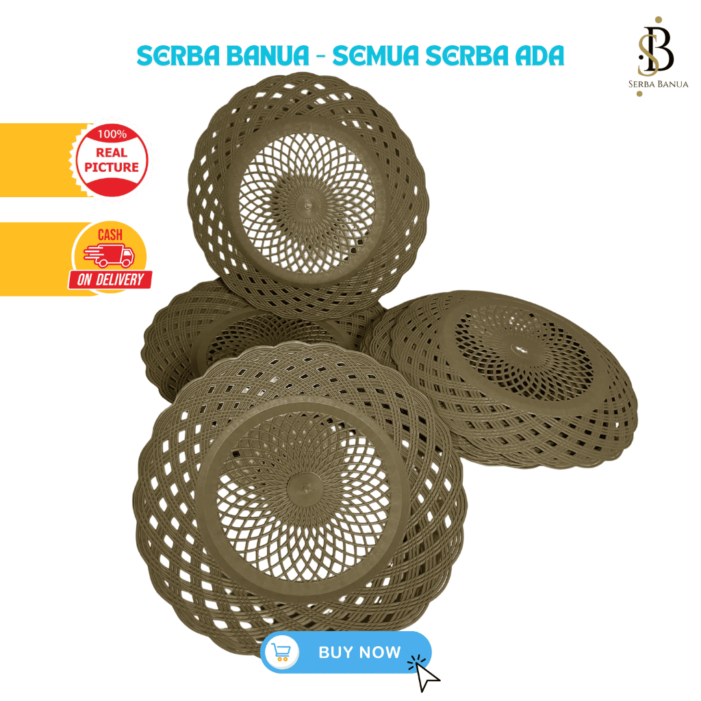 JIKIN PLATE / RATTAN PLATE zikin จานพลาสติก บรรจุ 12 ชิ้น