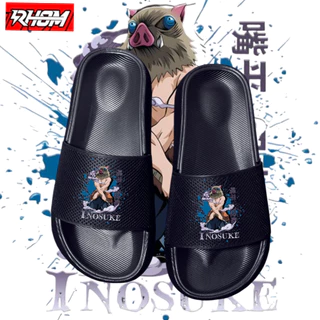 DEMON SLAYER รองเท้าแตะเด็กตัวอักษรขนาด 26-35 Unisex