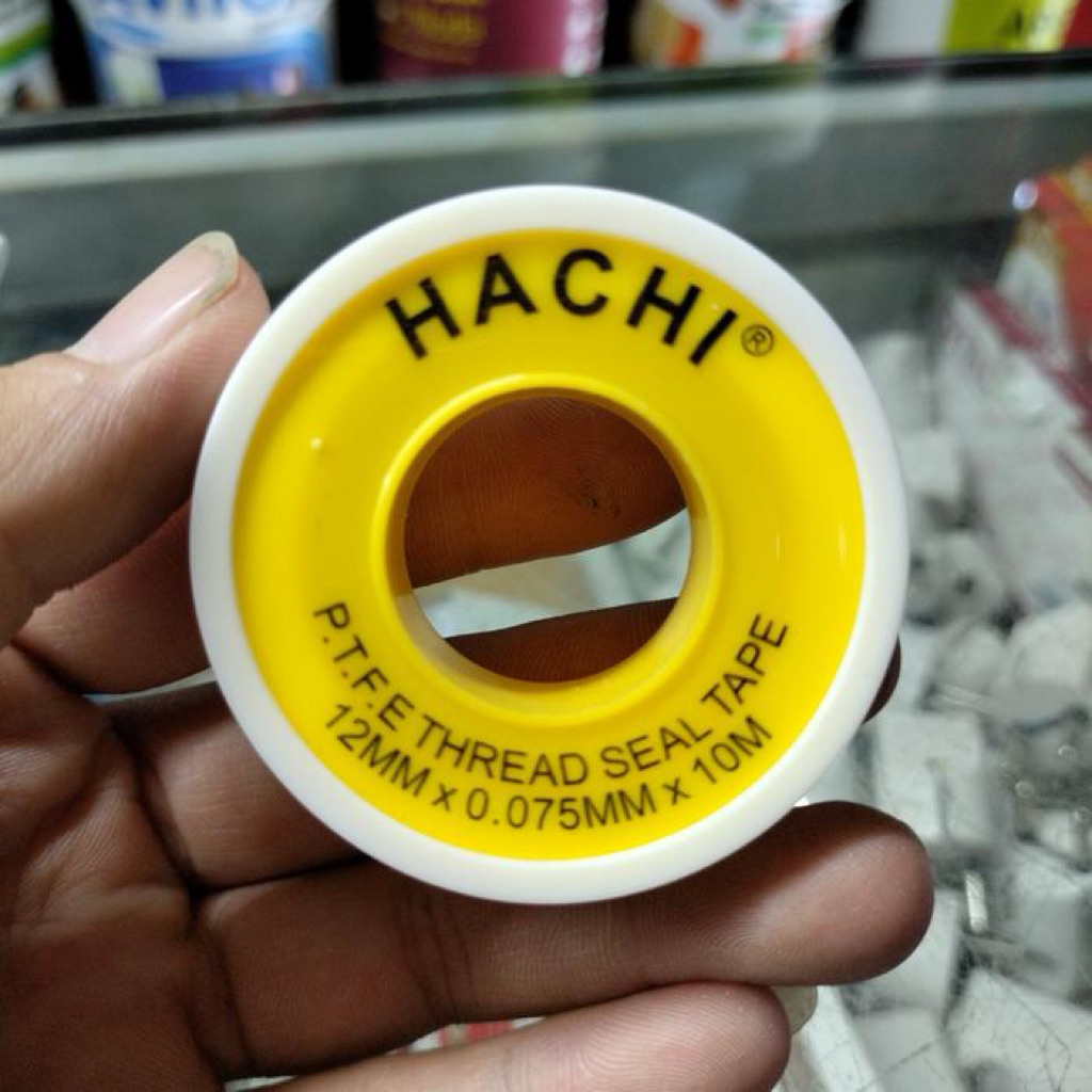 SEAL TAPE HACHI PTFE THREAD 12MM x 10 MM // SIL TAPE ปั๊มน้ํา