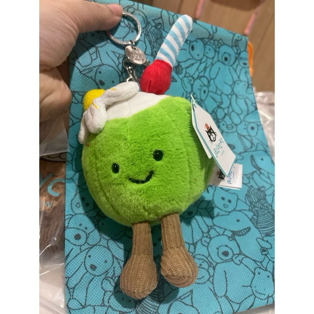[ฟรี DUSTBAG] JELLYCAT COCONUT ICE BAGCHARM KEYCHAIN