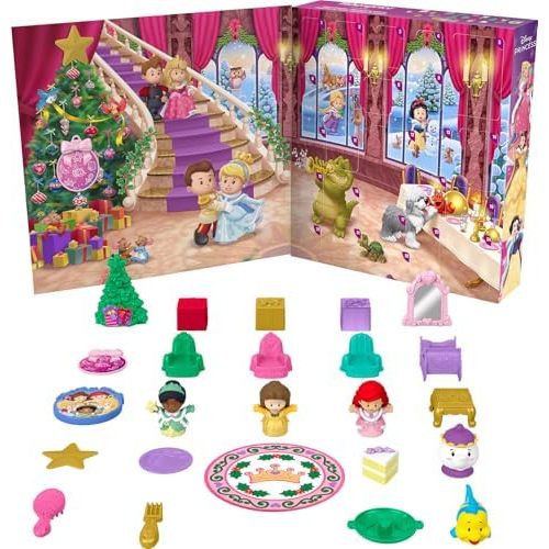 Fisher-Price Little People ของเล่นเด็กวัยหัดเดิน Disney Princess Advent Calendar