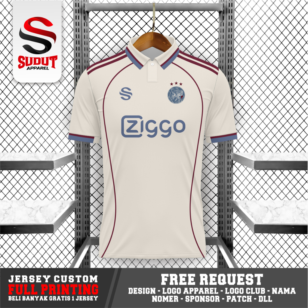 FANTASY 4J4X THIRD FOOTBALL CUSTOM JERSEY 2025-2026 FULL PRINTING