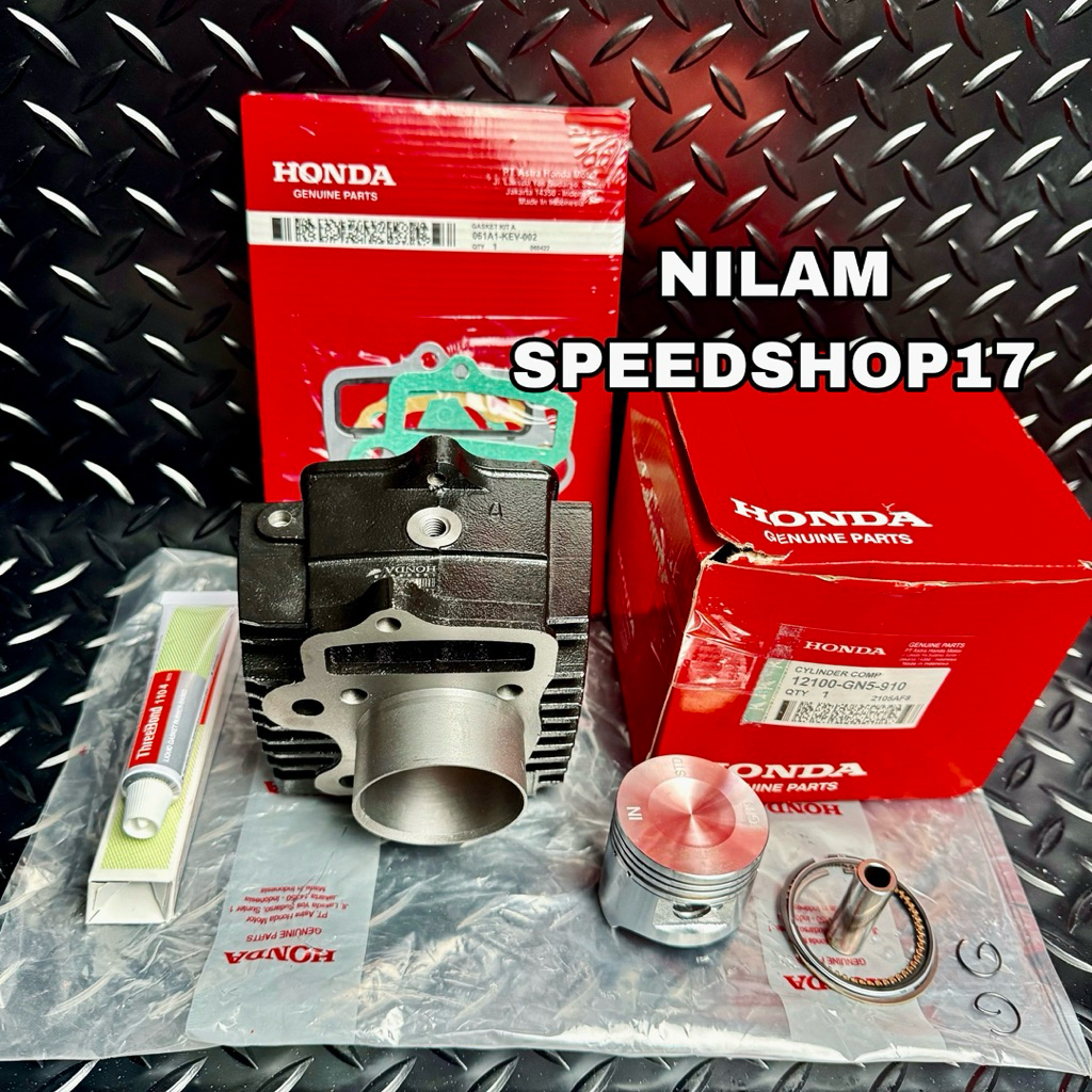 BLOCK SEHER PLUS PISTON KIT GN5 HONDA GRAND/SUPRA X 100/HONDA WIN 100/PRIMA/ASTREA STAR GN5