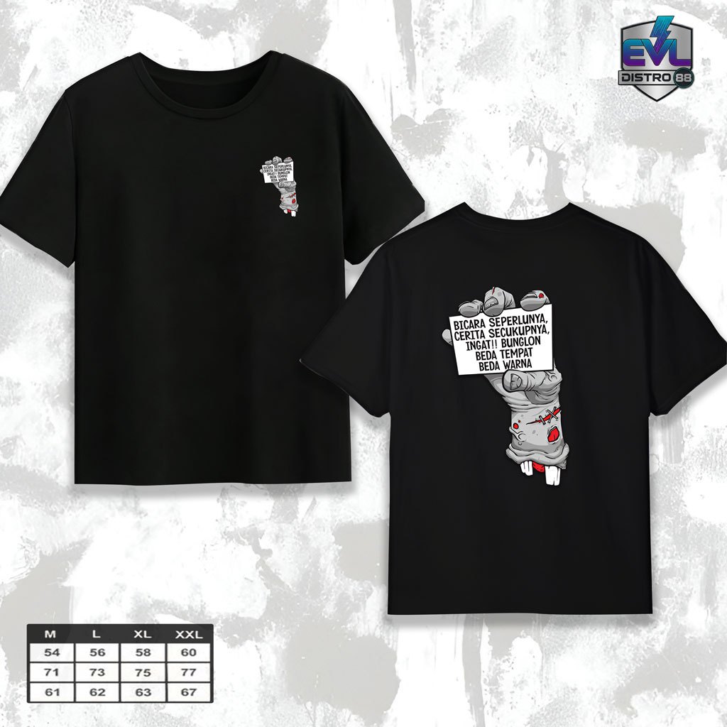 Evldistro88 - // เสื้อยืด DISTRO MENS TALKING AS A STORY OF A ENOUGH // XTREME-STORE