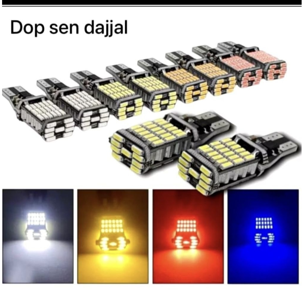 T15 / T10 ไฟเลี้ยว เส้นผ่านศูนย์กลาง 45led DC ไฟเลี้ยว เมือง รถมอเตอร์ไซด์ รถยนต์