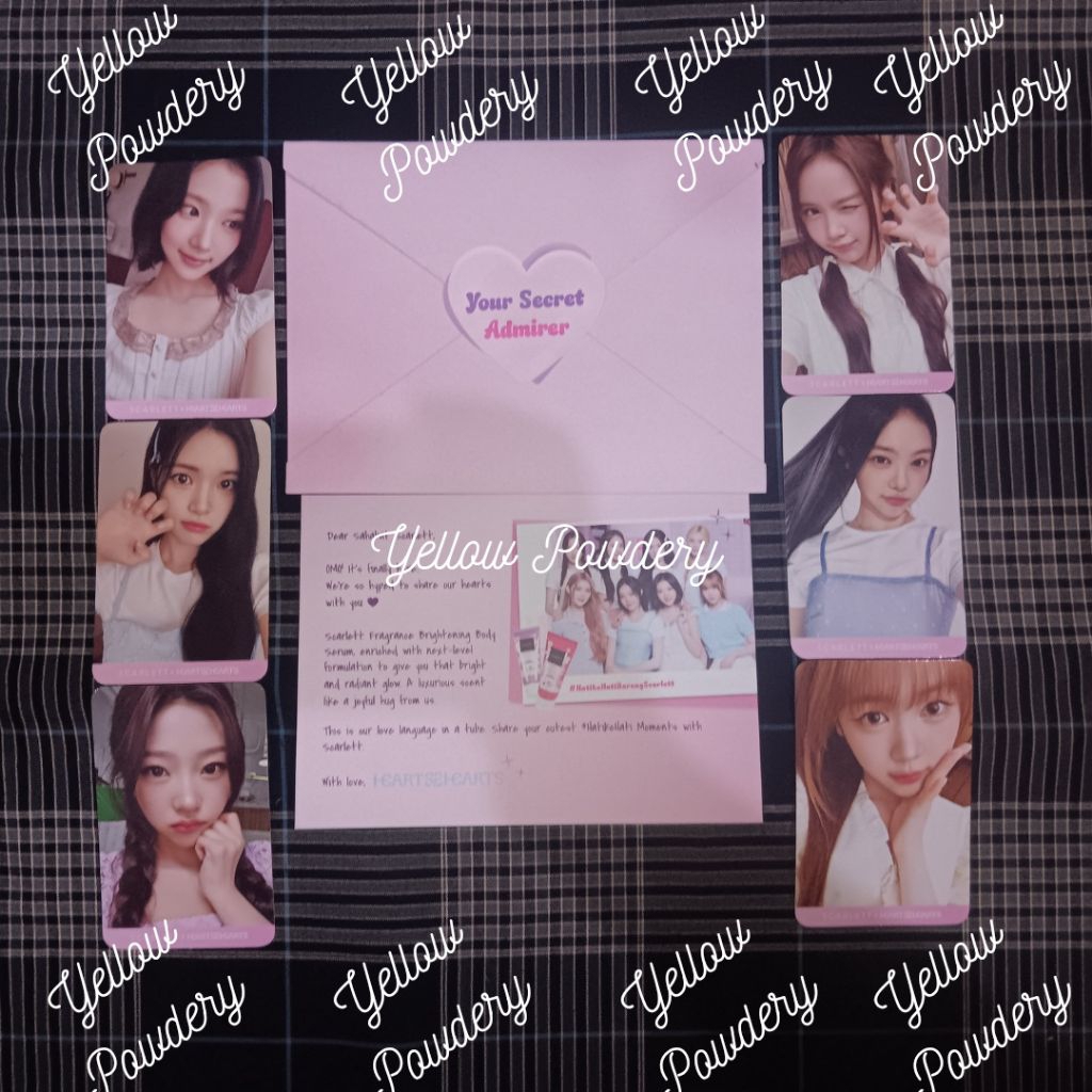READY PHOTOCARD HEARTS2HEARTS X SCARLETT อย่างเป็นทางการ CARMEN MAUNG JOOO STELLA JUUN IAN YUHA YEON