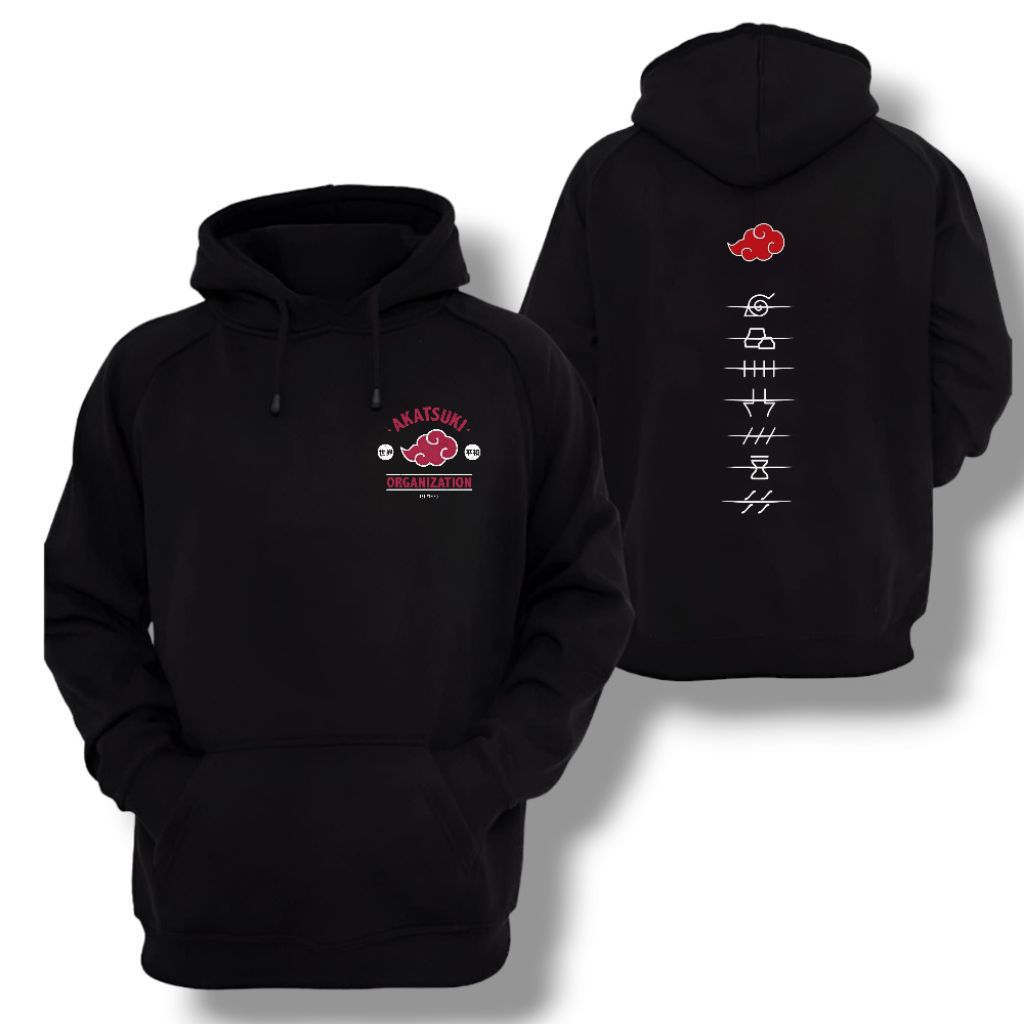 Naruto Akatsuki Clound Organization Hoodie Jacket อะนิเมะ Streetwear Unisex เสื้อกันหนาว