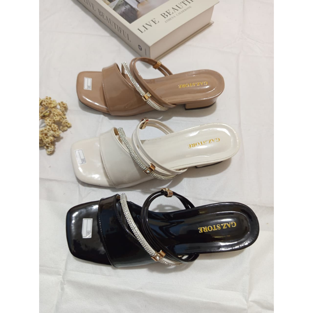 รองเท้าแตะผู้หญิงส้น 3 ซม. GAZ.STORE WOMAN ORIGINAL