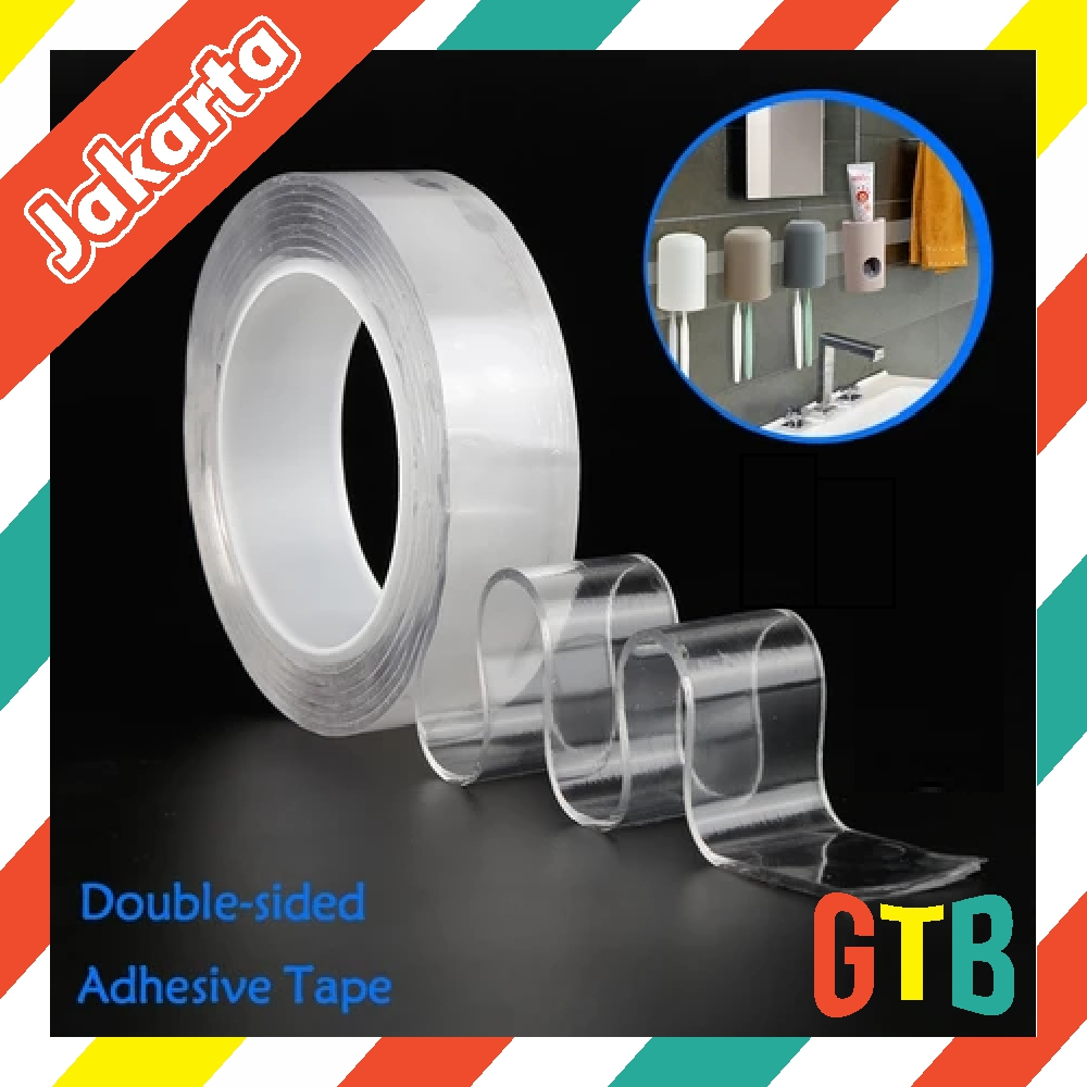 GTB Double Tape Nano Clear Transparent 5 เมตร เทปนาโน เทปใสอเนกประสงค์ R555