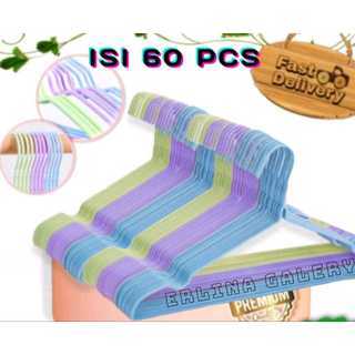 (HARGA MURAH ) ISI 60 PCS HANGER KAWAT/Gantungan Baju dewasa Anti Karat