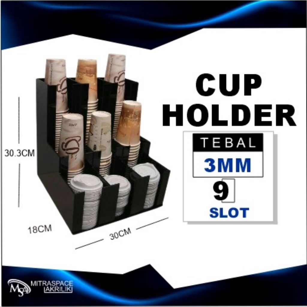 9-SLOT SACHET Coffee Rack/CAFE ORGANIZER DISPENSER/อะคริลิค DISPLAY Rack