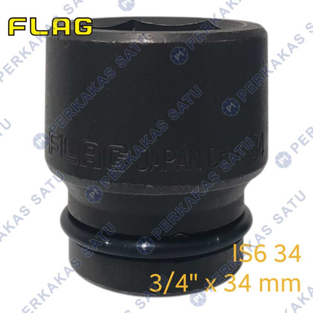 MATA HEAVY IMPACT SOCKET BIT 3/4" X 34MM FLAG JAPAN IMPACT SOCKET SHOCK 3/4 DRV X 34 MM