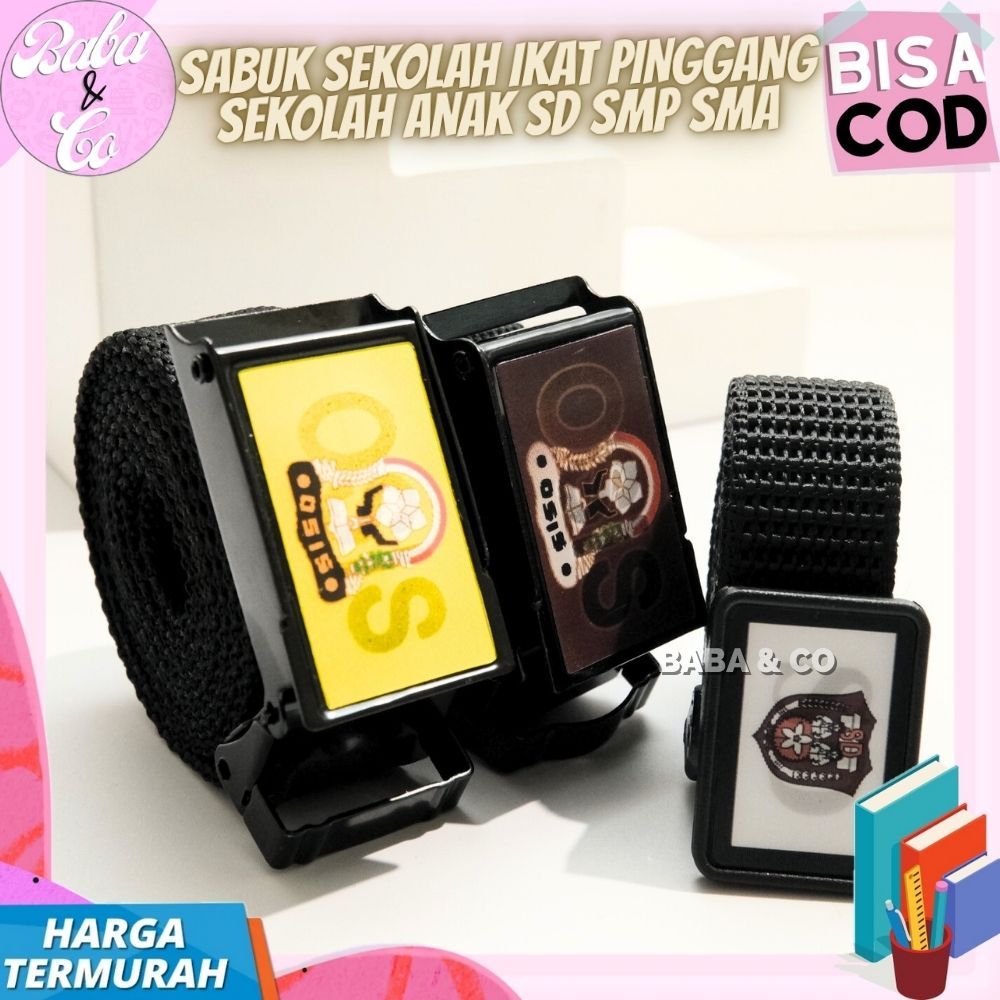 3 WHOLEAL SCHOOL WAIST BANDS สูง SCHOOL MIDDLE SCHOOL ELEMENTARY SCHOOL โลโก้เข็มขัด THREE-DIMENSION