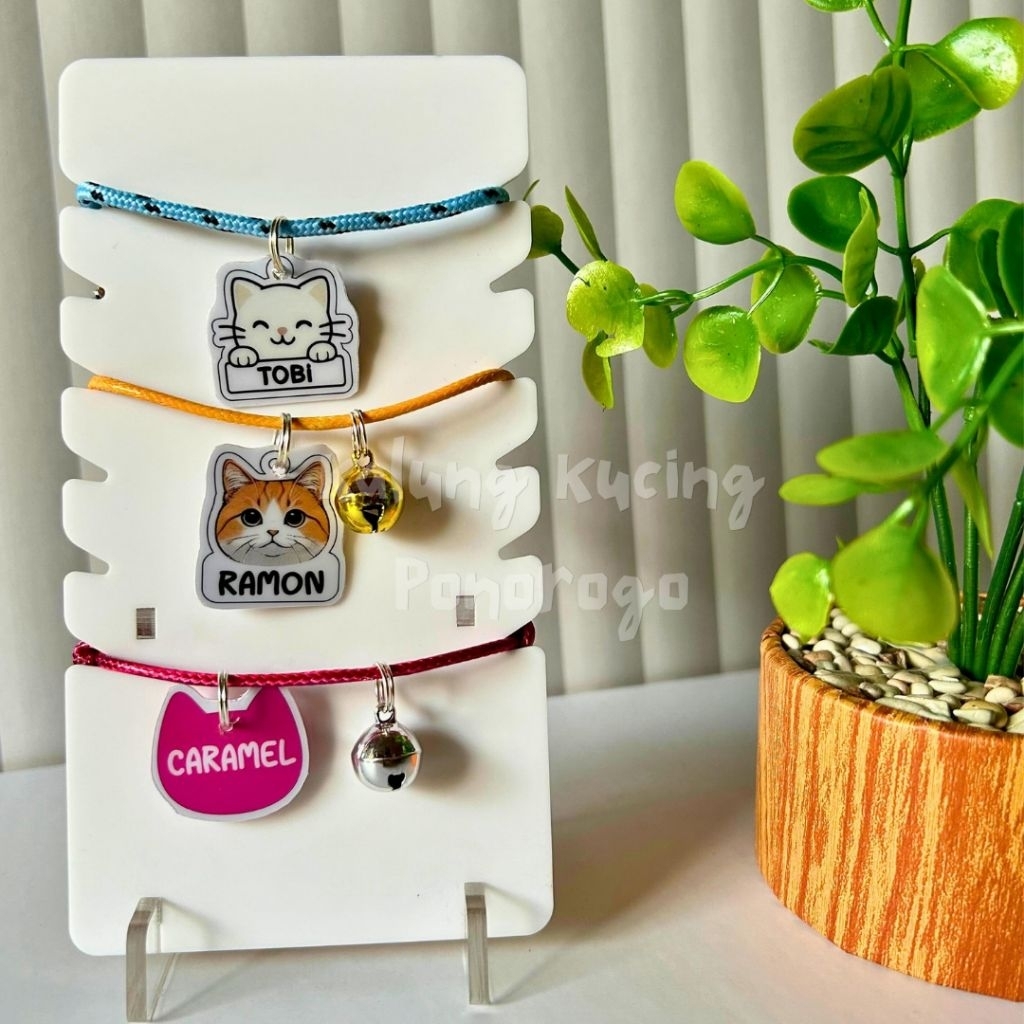 CUSTOM NAME CAT สร้อยคอ PVC PRUSIK สร้อยคอ