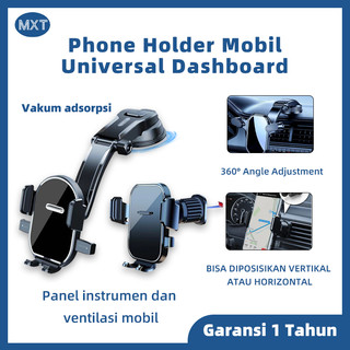 MXT Holder HP Ponsel Mobil Universal dengan Sucker, Dashboard Kaca Mobil Universal Putar 360° Mudah Digunakan Strong Suction Pad Flexible Arm