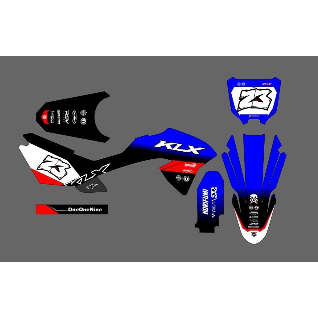 รูปลอก KLX Sticker KLX BF KLX G klx150 ขอฟรี สติ๊กเกอร์ KLX พรีเมี่ยม