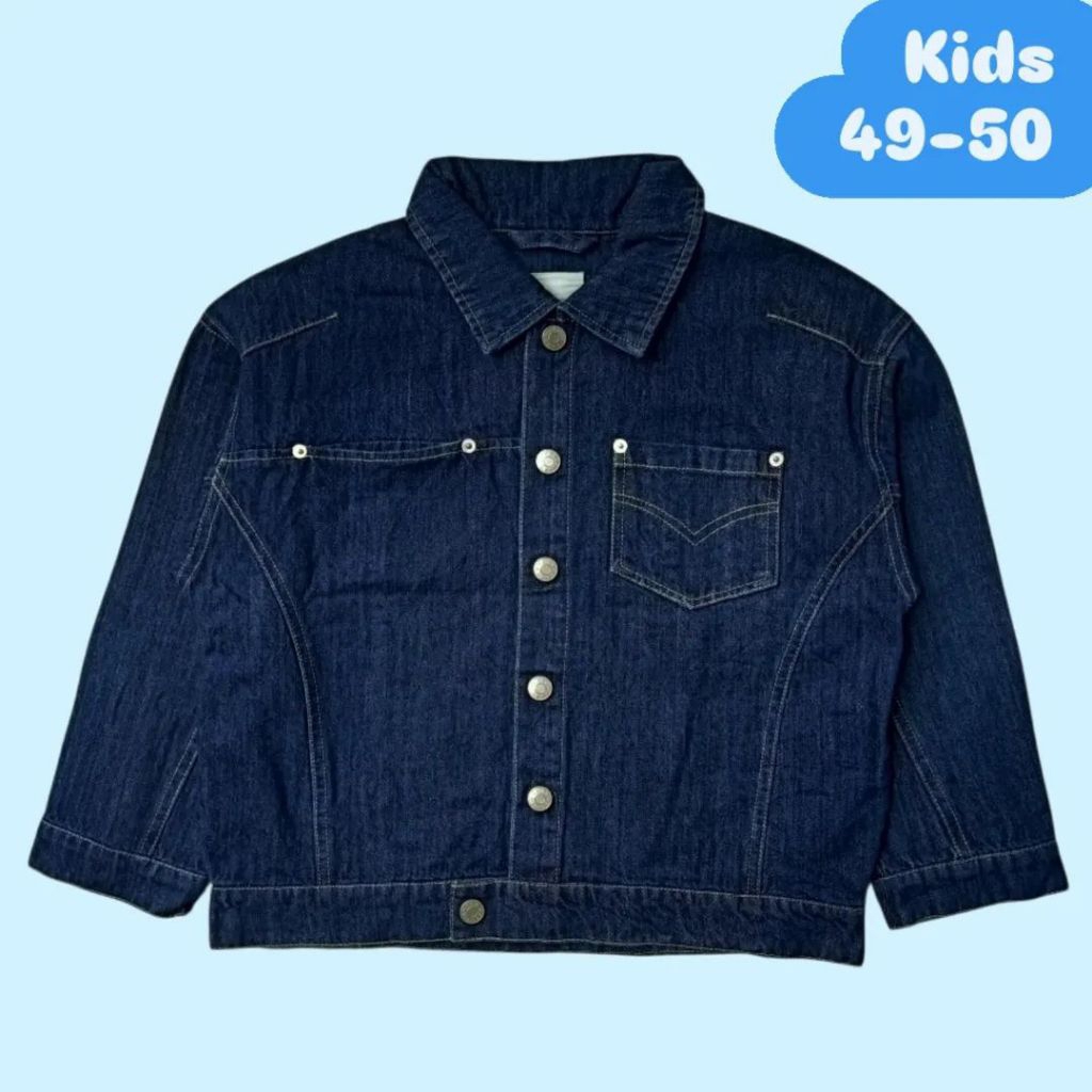 BERRY CLOSET เสื้อแจ็คเก็ตเด็กยีนส์ oversize