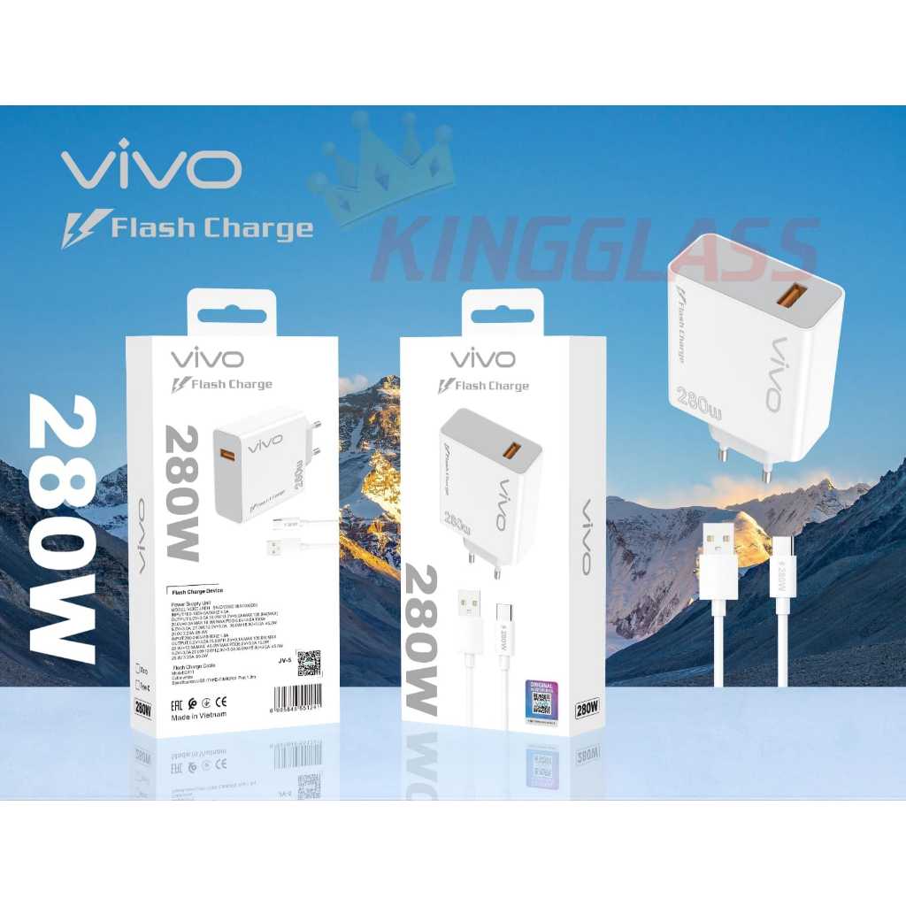 Vivo Super Vooc 280W Micro Type C Flash Charge Travel Charger รองรับ Vico [SR]