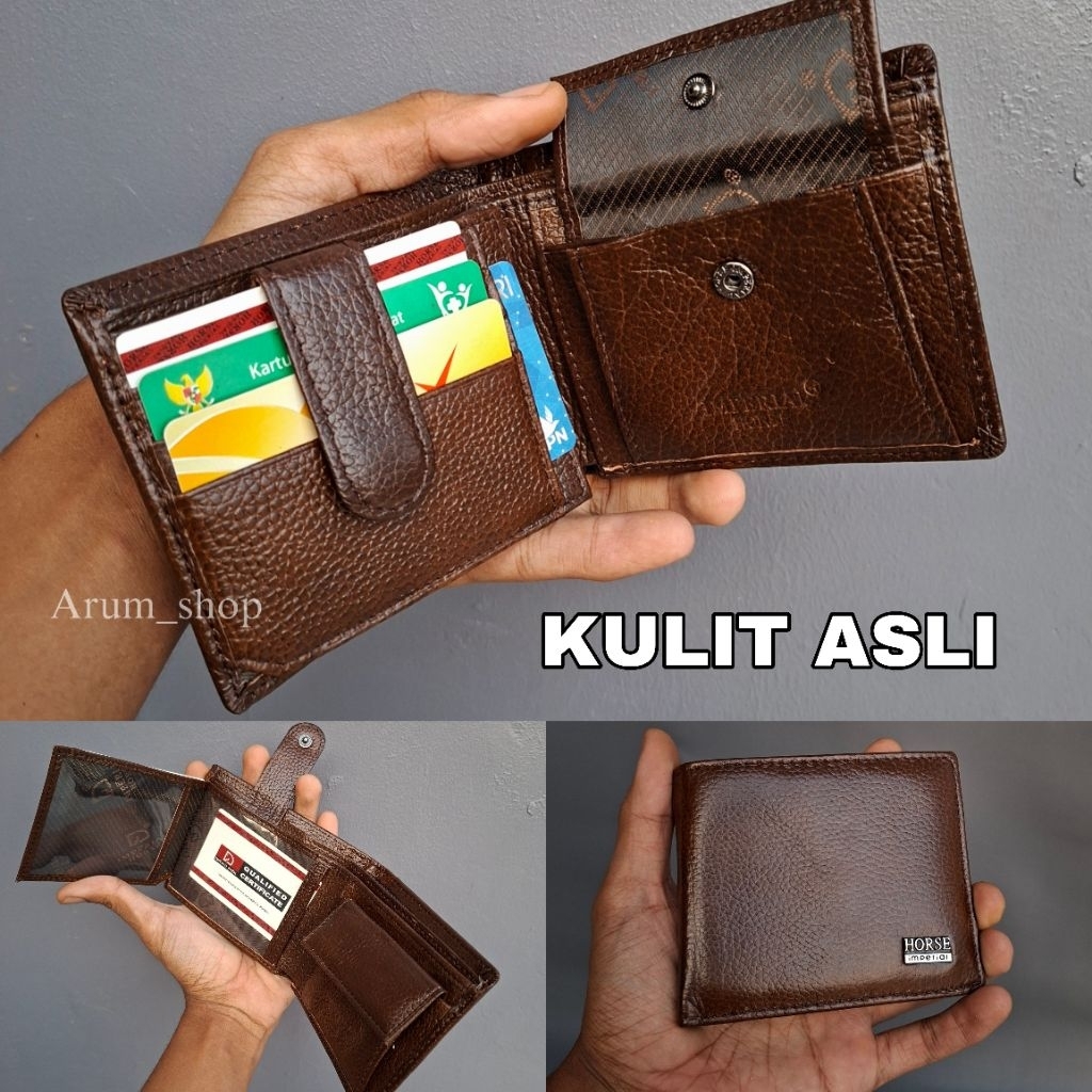 กระเป๋าสตางค์ซ้อนหนังวัวแท้ imperial horse ดั้งเดิม