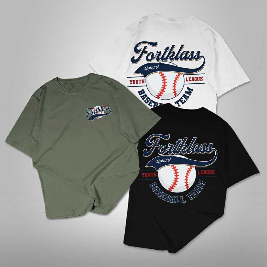 Distro Baseball T-Shirt for Boys Age 7-16 Years, Cotton Combed 30s