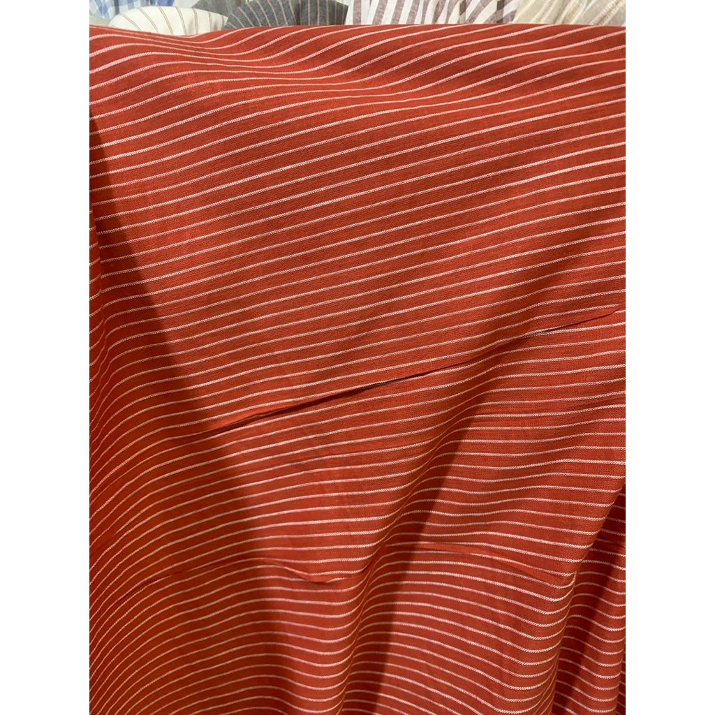 KATUN ผ้าคอตตอนพรีเมี่ยม || ผ้าคอตตอนลินินลายทางนําเข้า | ราคา 0.5 Mtr