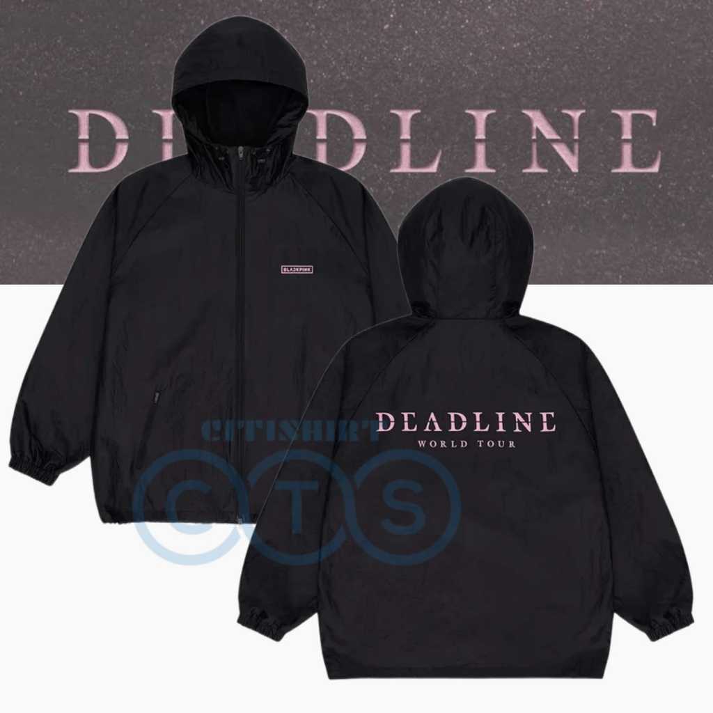 DEADLINE WIND BREAKER JACKET BLACKPINK MERCH CONCERT 2025 OUTER JACKET BP BLINK BLACK PINK