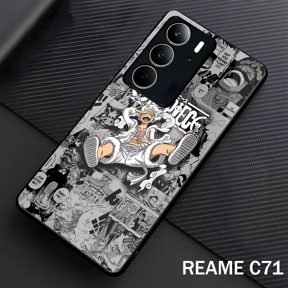 Softcase Glass Glossy สําหรับ Realme C73 C75 C71 ปลอก Hp Realme C73 C75 C71-Case Protector Hp Realme