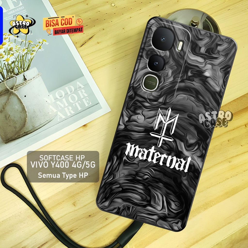 เคส Vivo Y400 4G Y400 5G ล่าสุด 2025 - เคส Vivo Y400 5G/4G หรูหรา Maother Matte Motif - Vivo Y400 So