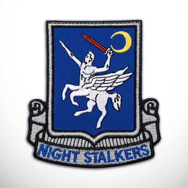 Patch 160th Night Stalkers Emblem เย็บปักถักร้อยโลโก้ Insignia SOAR ปฏิบัติการพิเศษ Aviation Regimen