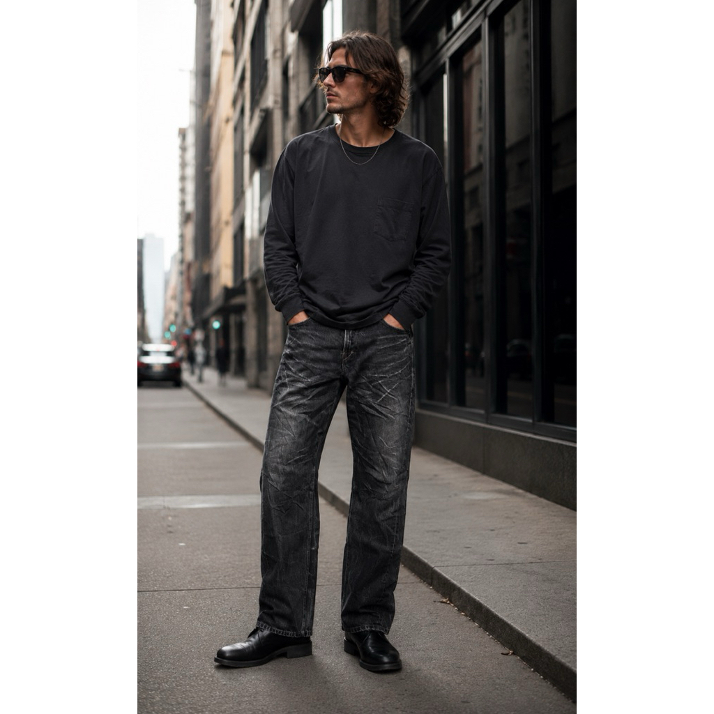 กางเกงยีนส์ Levis Engineered Black Wash