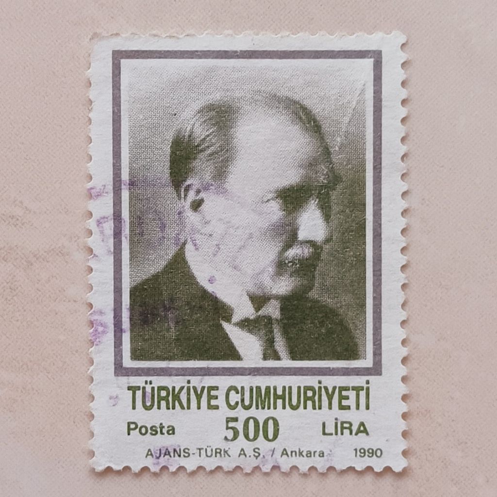 (AD) แสตมป์ตุรกี 1990 Kemal Ataturek Definitives 1989-93 - Kemal Ataturek (1881-1938) 500 lira Used