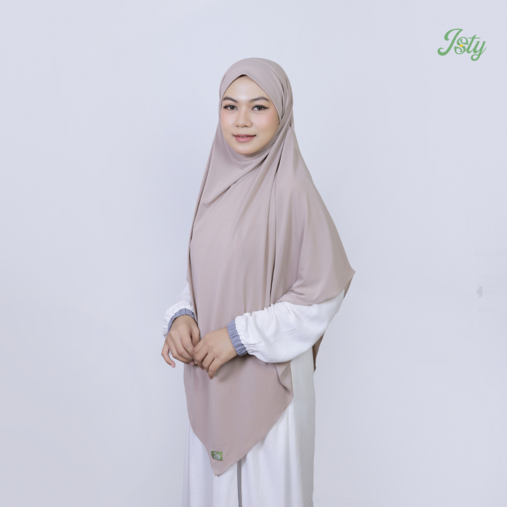 ISTY Hijab Official - Nadia French Khimar Instant Syari Jumbo Non Ped 4 in 1 Jersey Premium Hijab Ha