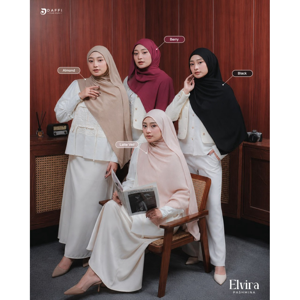 ชุดแป้งสําเร็จรูปใหม่ล่าสุด HIJAB ELVIRA SERIES