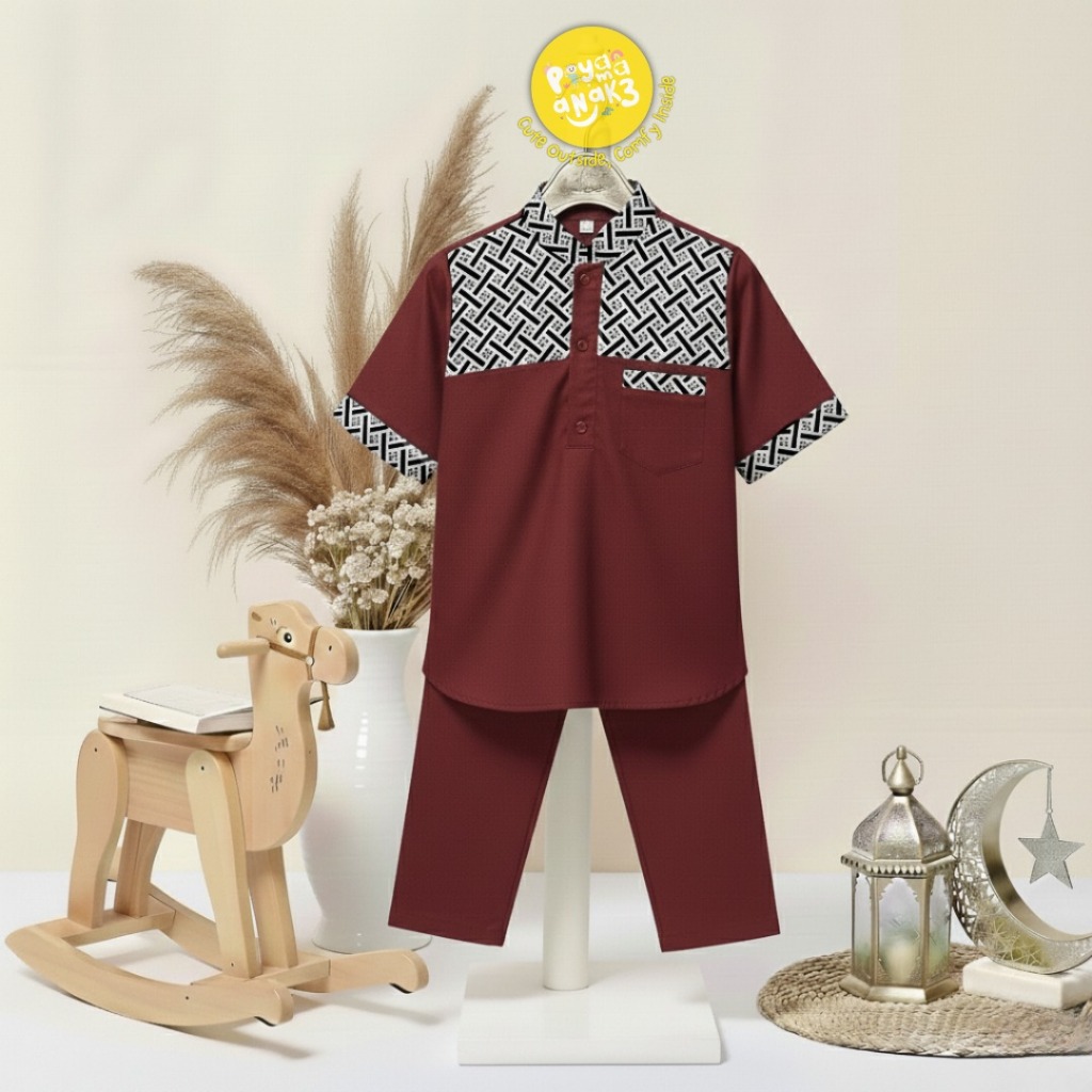 BATIK CHEST KOKO KURTA SET สําหรับวัยเด็ก 1-10 ปี