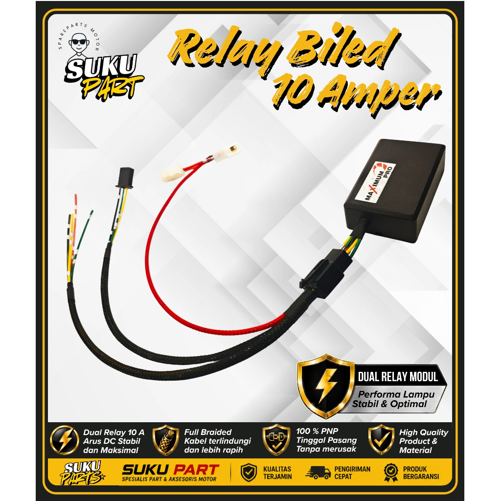 HONDA BILED LAMP RELAY HONDA H4 LAMP RELAY PROJECTOR LALAY