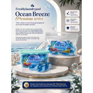 OCEAN -20/40/50 GELBALL/POD/SABUN CUCI - FRESHLY Laundry Pod Premium 15 gr Wangi Tahan Lama