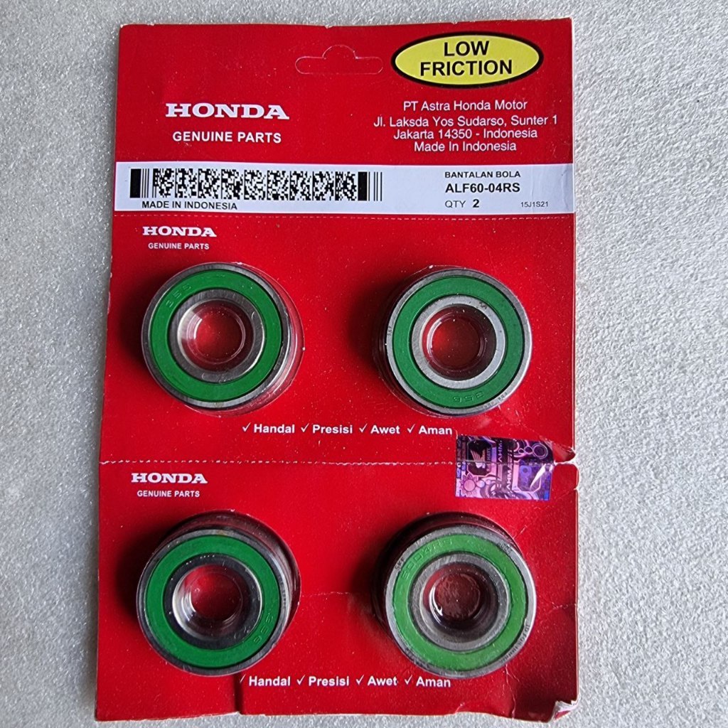 Lahar Bearing 6004 RS Lahar Bearing Gear ด้านหลัง Kelaker