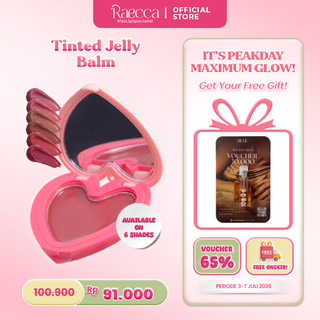 Raecca Tinted Jelly Balm - Lipbalm Mencerahkan Bibir Gelap dan Menutup Two Toned Lips Tinted Lip Balm Pigmented #1stLipSpecialist