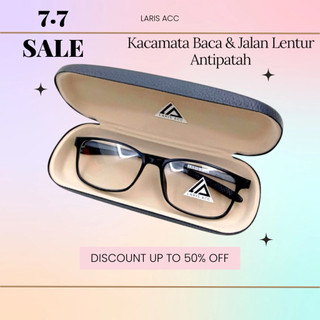 Laris Acc Kacamata Baca dan Jalan Doubel Lensa Plus Lentur Anti Patah Frame Hitam Coklat Bisa Untuk Laki-Laki Perempuan Uniseks Free Box