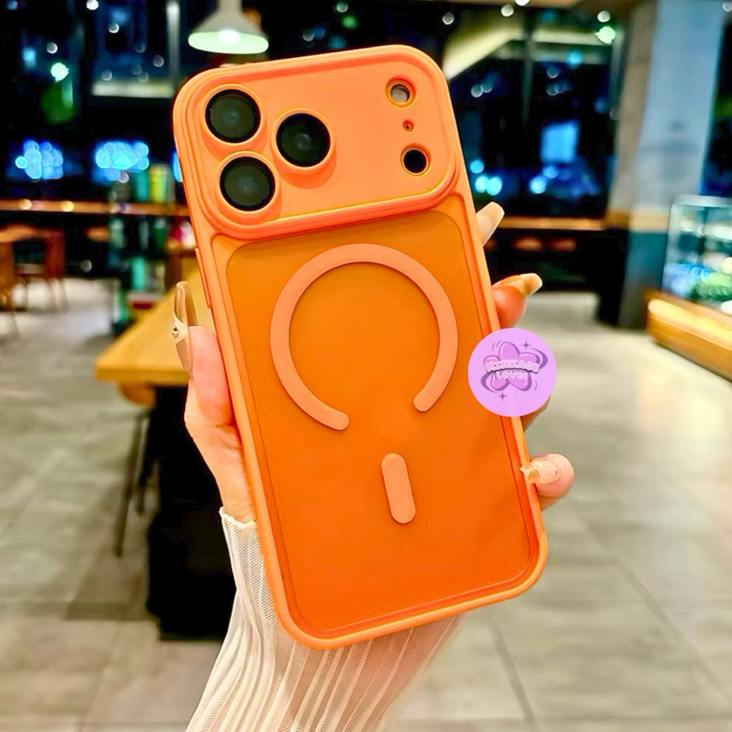 Minkase.loved - [+กล่องแพ็ค] CASE MATTE DOFF MAGSAFE MAG MAG MAG MAG MAGLIMIC ORANGE สําหรับ IPHONE 
