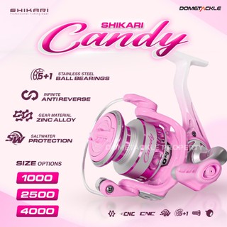 Reel Pancing Spinning Candy 2500 4000 SHIKARI | Saltwater 5+1 Ball Bearing | Max Drag 13kg Gear Ratio 5.2:1 | Aluminium Spool CNC | Cocok Mancing Laut & Tawar