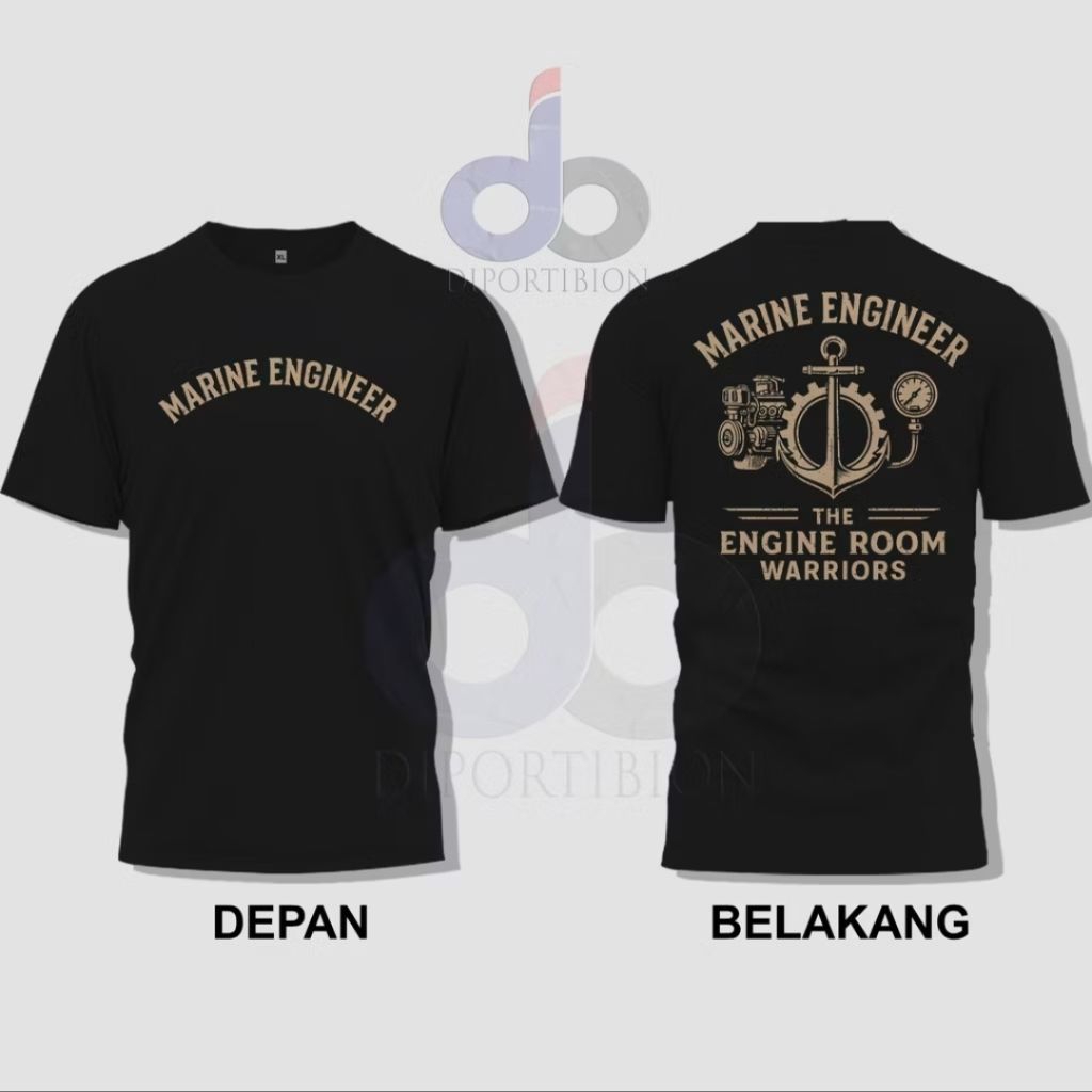 MARINE ENGINEER THE ENGINEER ROOM WARRIORS SILHOUETTE MOTIF เสื้อยืด
