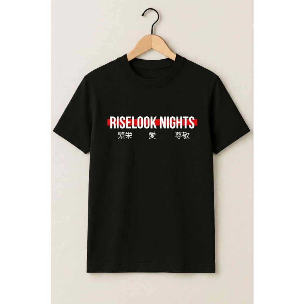 Riselook Nights Premium 3D เสื้อยืด Distro สําหรับผู้ชายและผู้หญิง