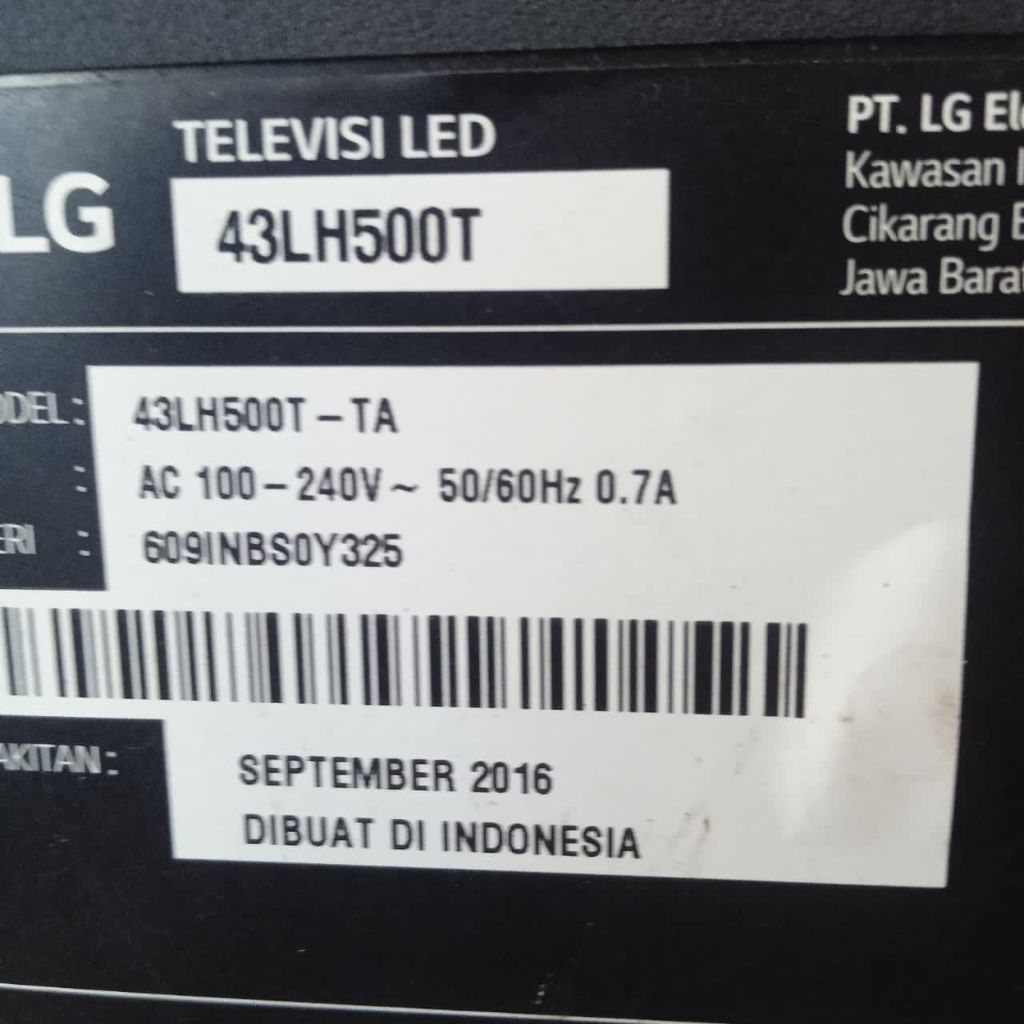บอร์ดหลัก LG 43LH500T และ psu