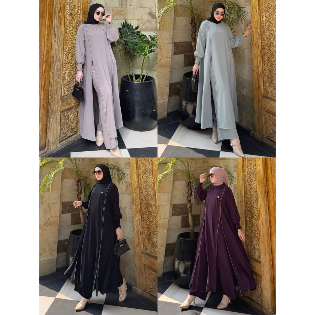 Nada Setcel 2in1 By NonaGamis + กางเกงชั้นใน (WITHOUT HIJAB)