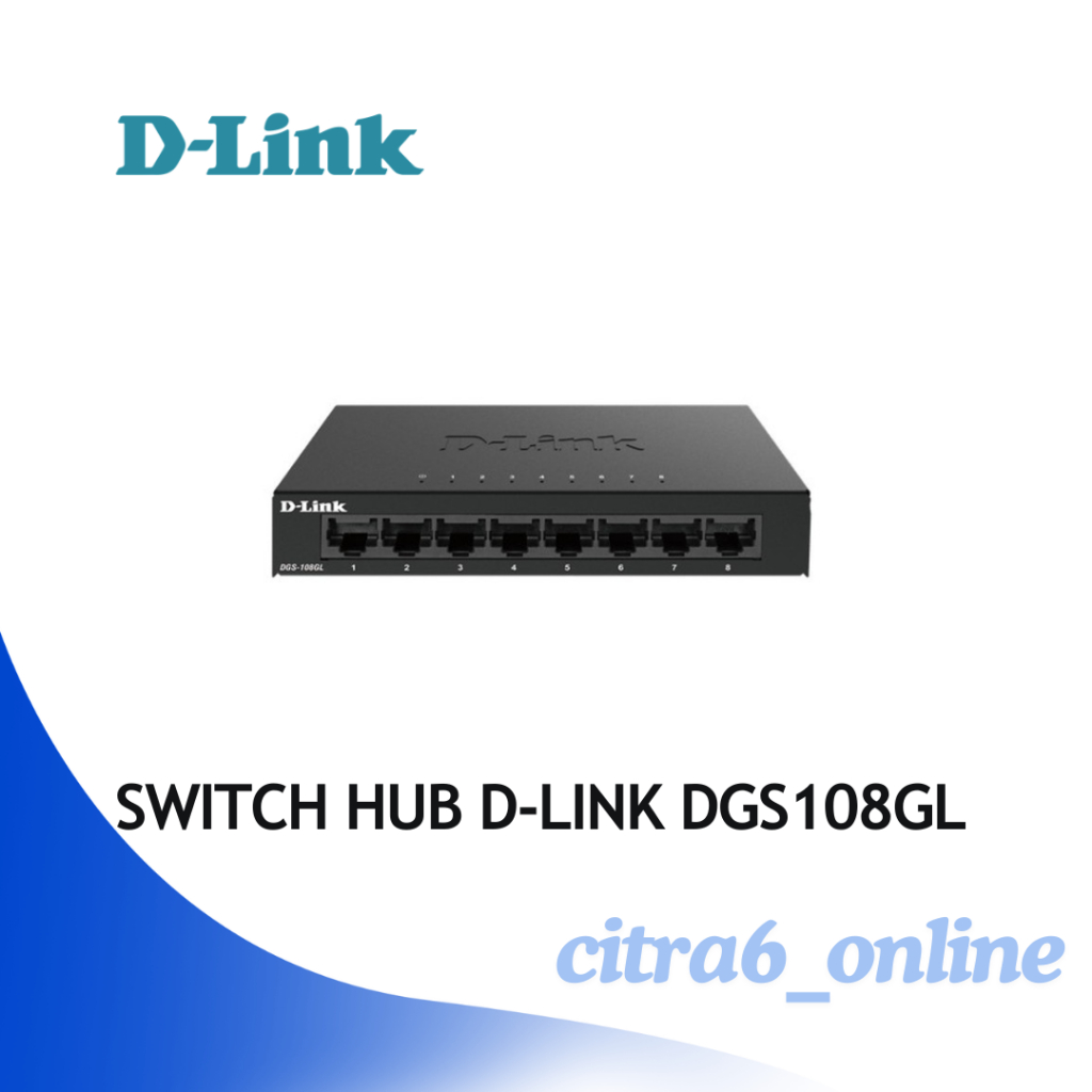 SWITCH HUB GIGABIT DLINK DGS108GL DGS 108 GL GIGABIT D-LINK