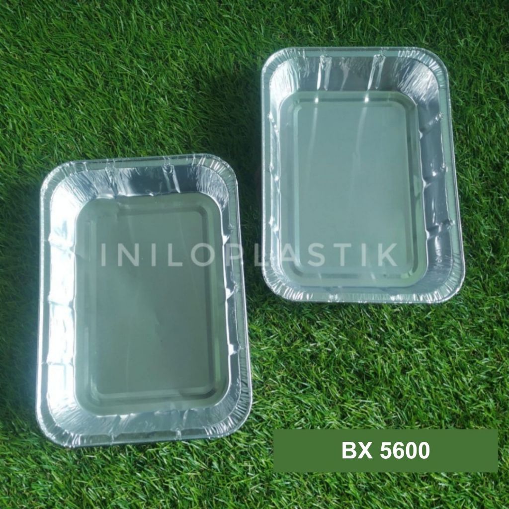 [25 ชิ้น] ถาดอลูมิเนียมฟอยล์ BX 5600 / ถาดอลูมิเนียมฟอยล์ BX-5600